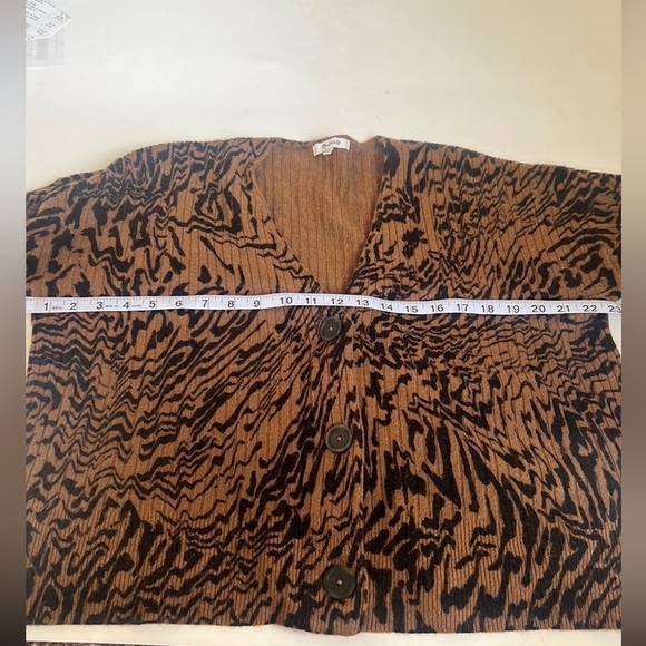 Madewelll Tigerized Cameron Ribbed Cardigan Sweater - Picture 5 of 8